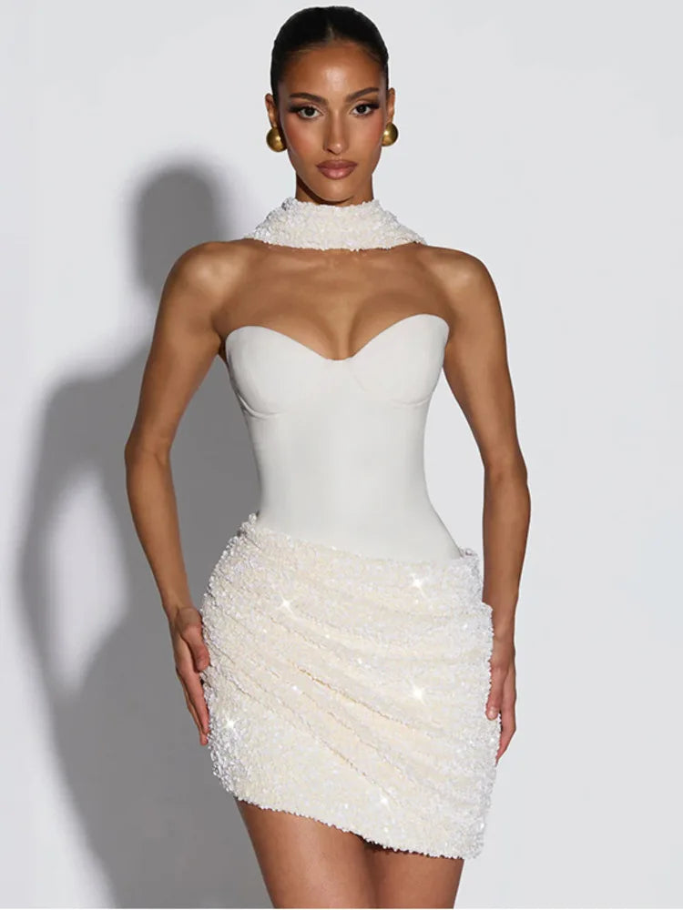 שמלת מיני יוקרתית דגם - HANNAH