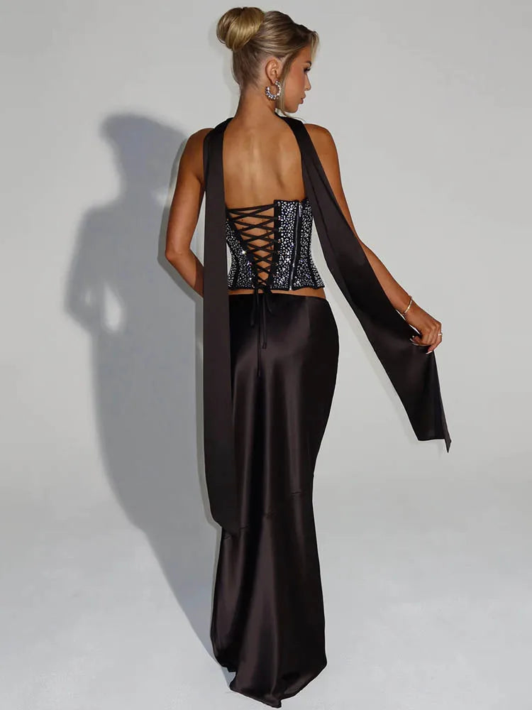 שמלת יהלומים דגם - LUCY