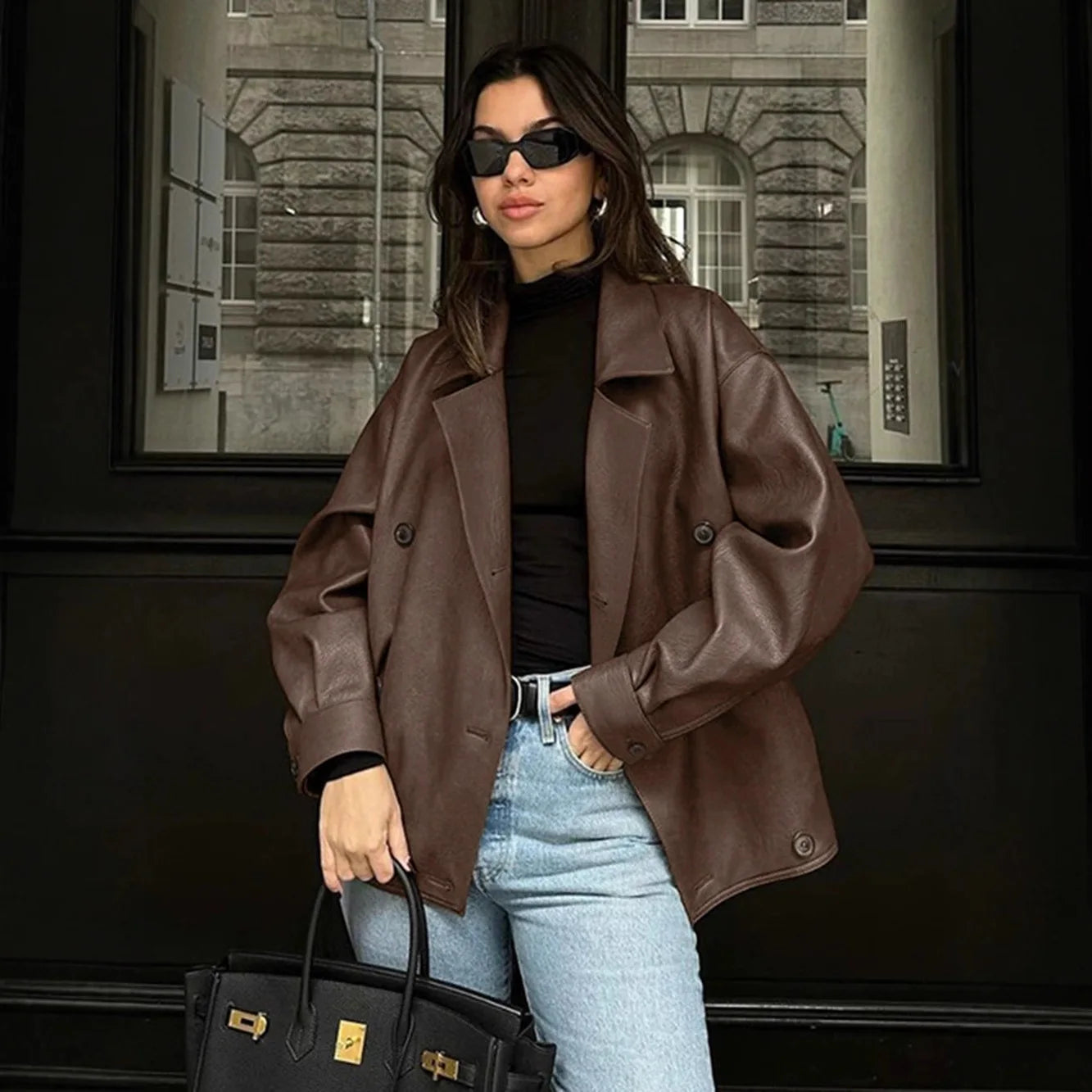 גקט עור דגם - ZIA